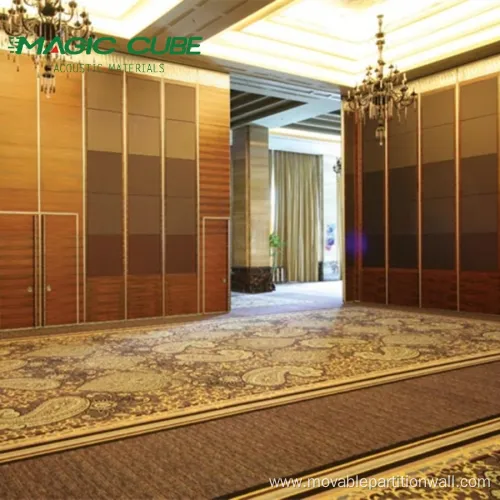 wooden soundproofing aluminum sound folding wall partition